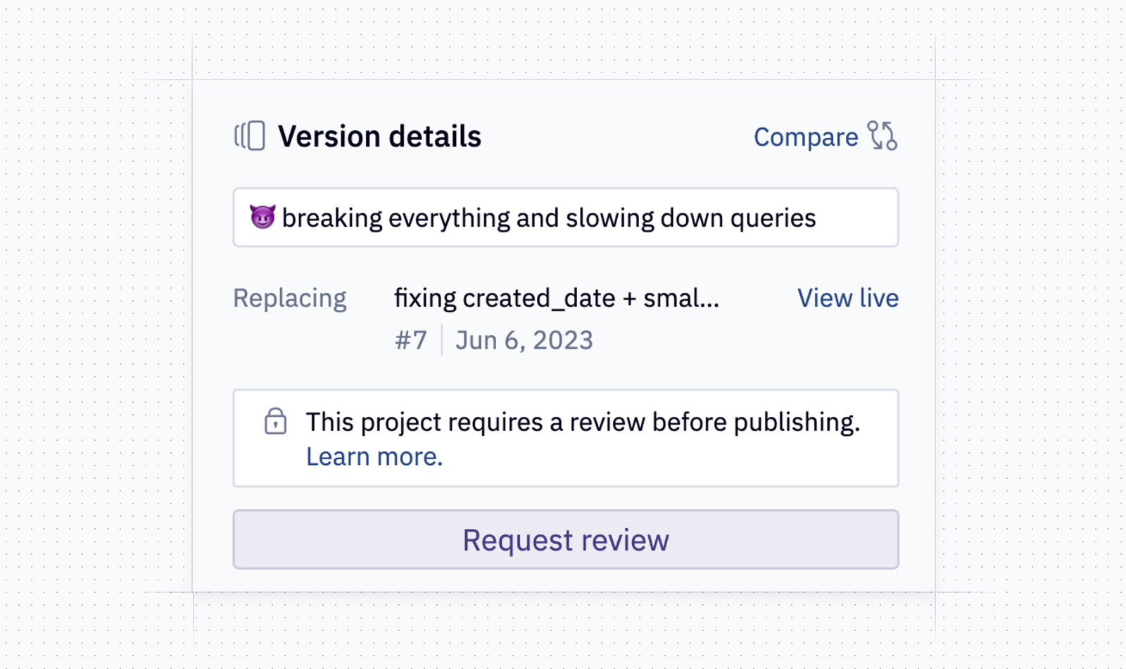 Reviews required
