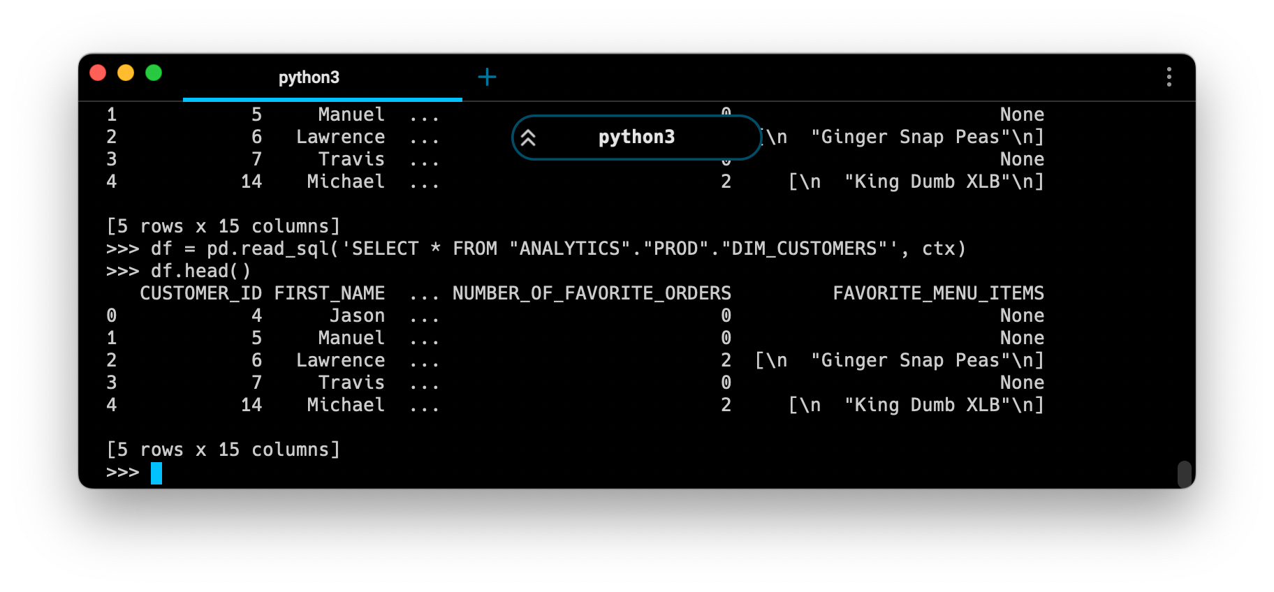 Using pd.read_sql