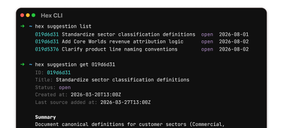 Manage context from the terminal